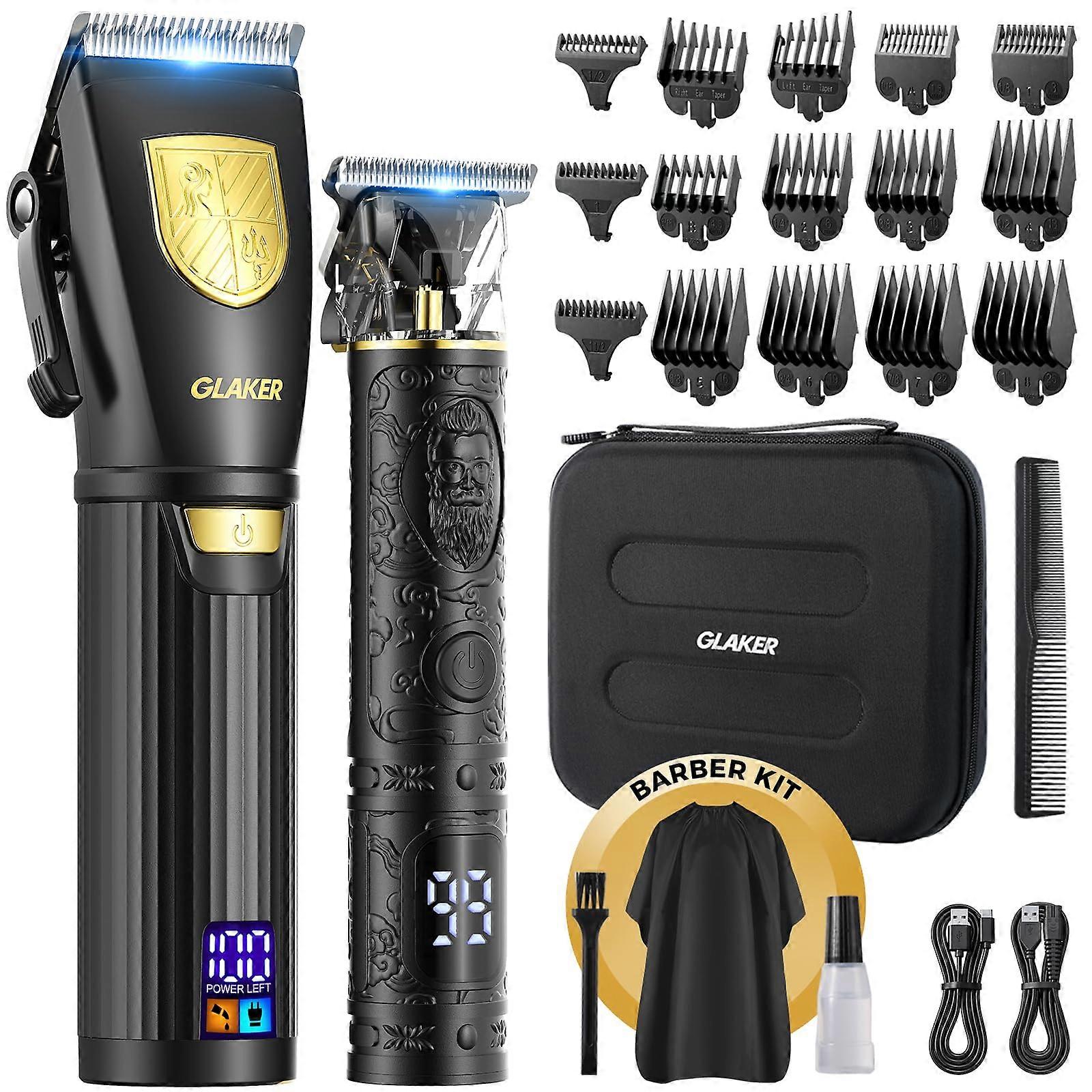 Professional hair cutting machines for men, wireless cutting machines for hair cutting, 15 guide comb for barbers for barbers