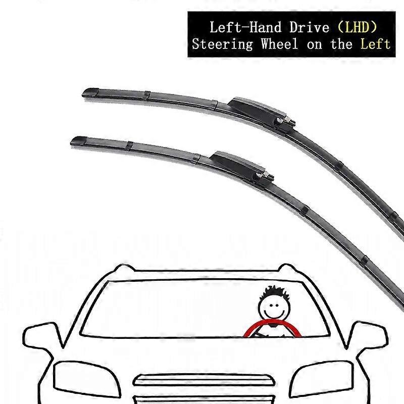 For For Mercedes-Benz C-class W203 C230 C55 2004~2007 Car Front Wiper Blade Windshield Windscreen Window Brushes Accessories LHD RHD