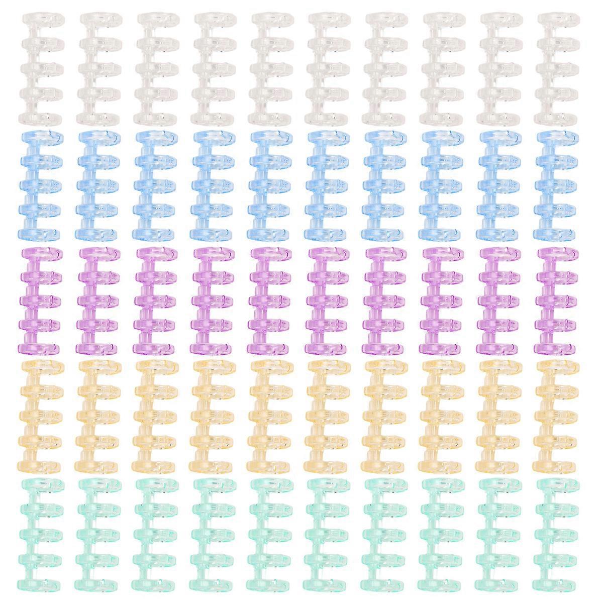 Stationery Binder Rings, Multi-Color, Crystal Spines