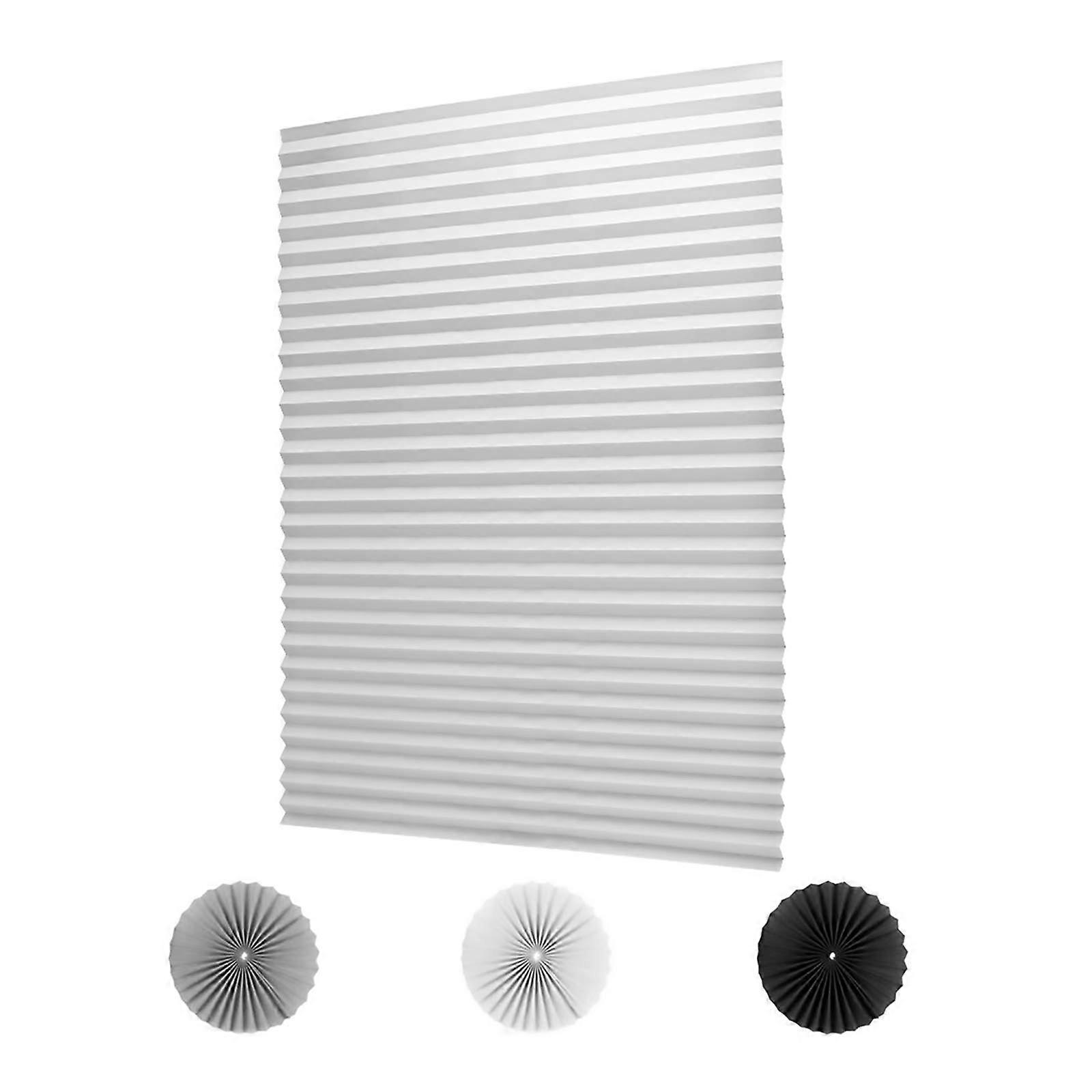 3 Pack Cordless Light Filtering Pleated Fabric Shade Easy to Cut and Install 36'x72'