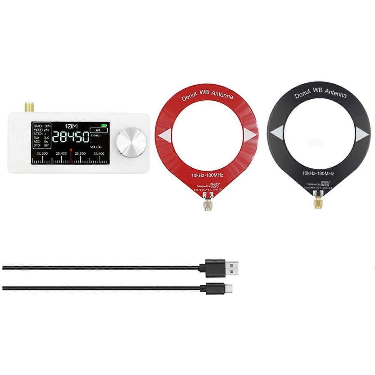 SI4732 Radio Portatile 10Khz-180Mhz LSB USB AM FM Mini Radio Tascabile Ricevitore Radio All Band con Antenna