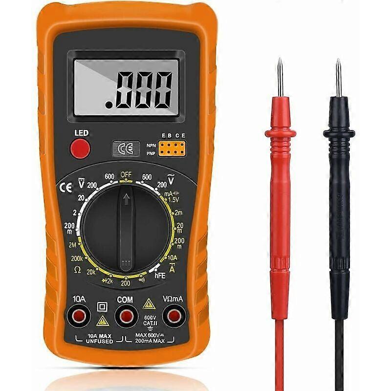 Digital multimeter-color box packaging with battery