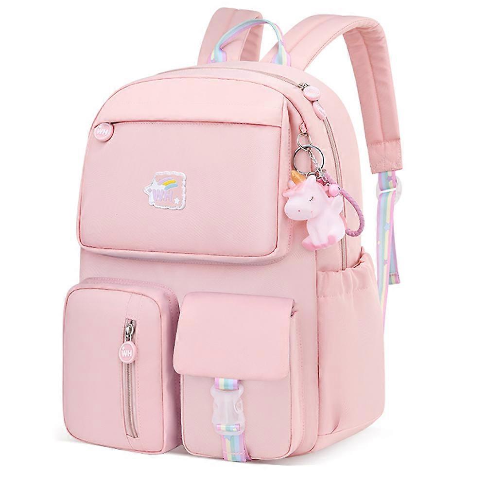 Barnryggsäck - 318 rosa stor storlek