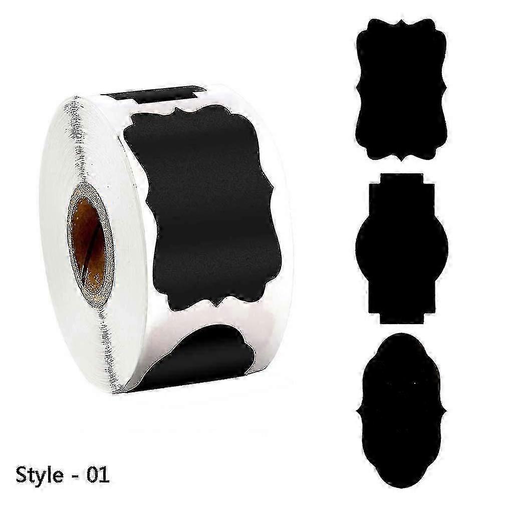 300pcs/roll Blank Chalkboard Labels Sticker For Kitchen Canning Mason Spice Jars Packaging