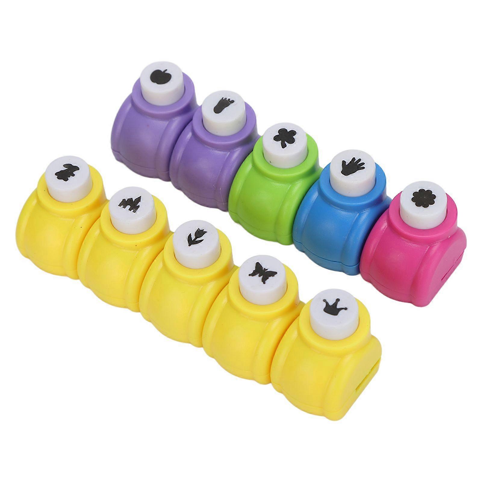 10pcs Craft Hole Punchers Easy Operation Portable DIY Craft Set