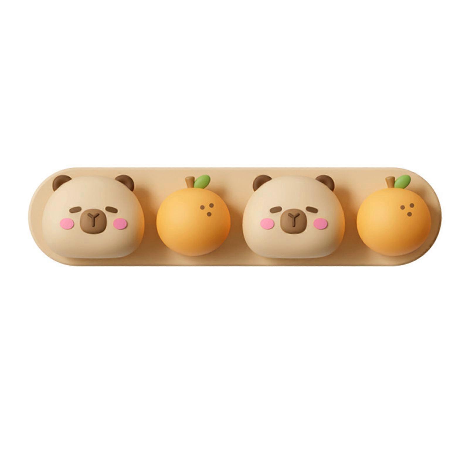 Cute Panda Silicone Cable Organizers Adhesive Cable Clip For Desktop Wire Management And Tidy Workspaces Solution