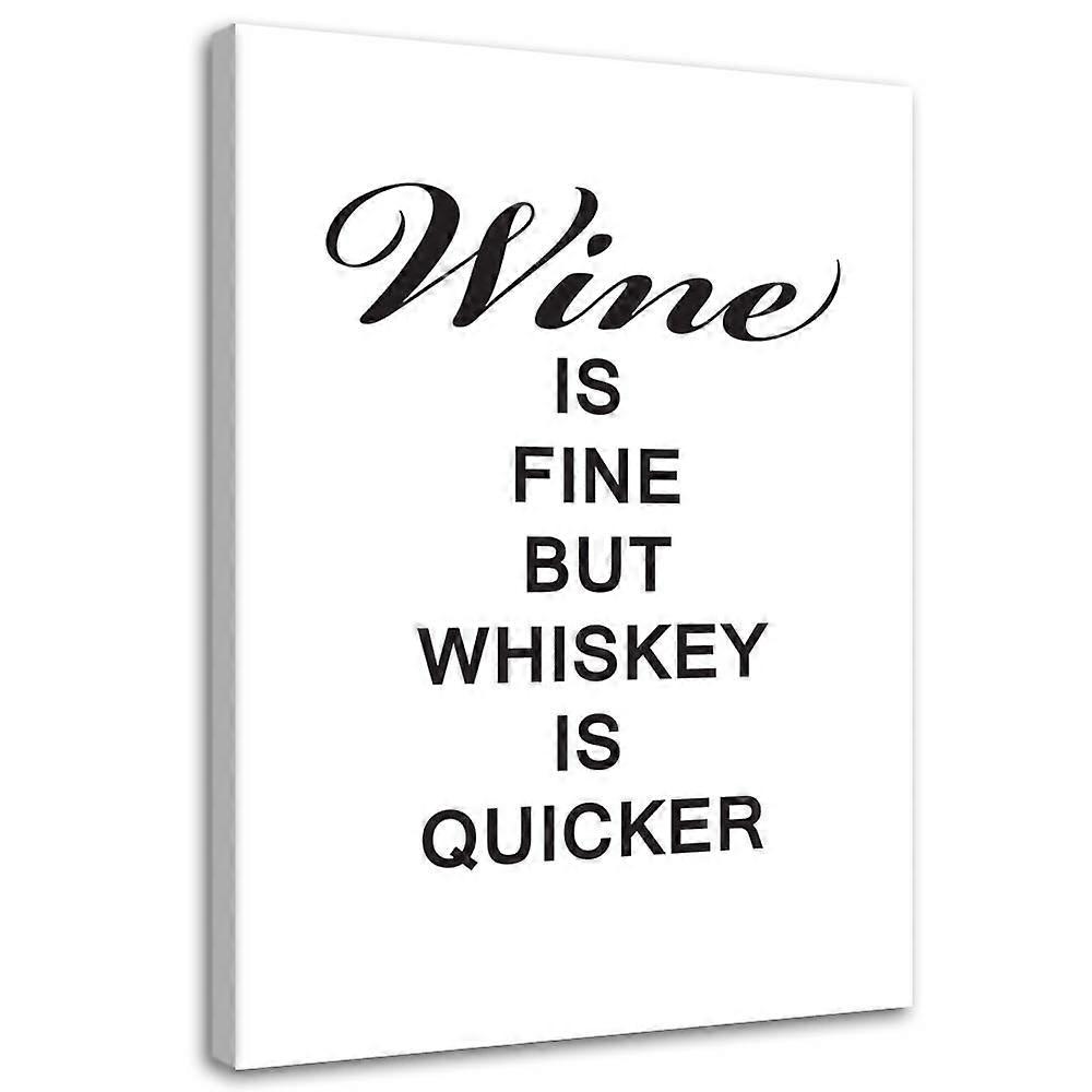Impression sur toile, Vin et whisky - 60x90