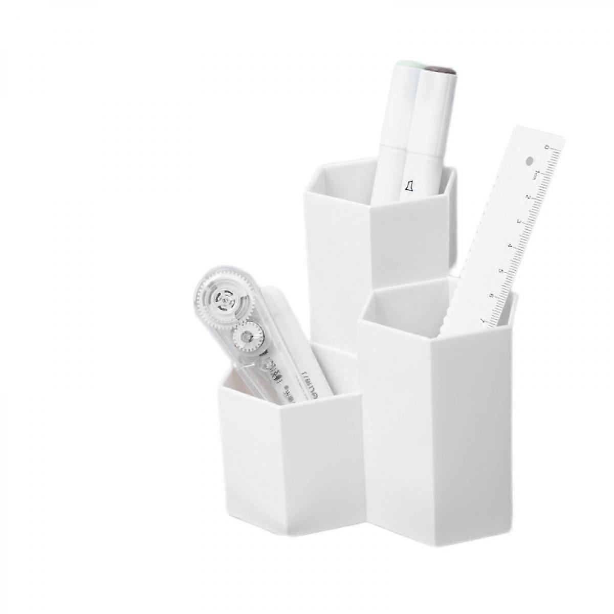 Hexagonal Pen Holder Plastic Multifunctional Pencil Brush Storage Organiser for Desk