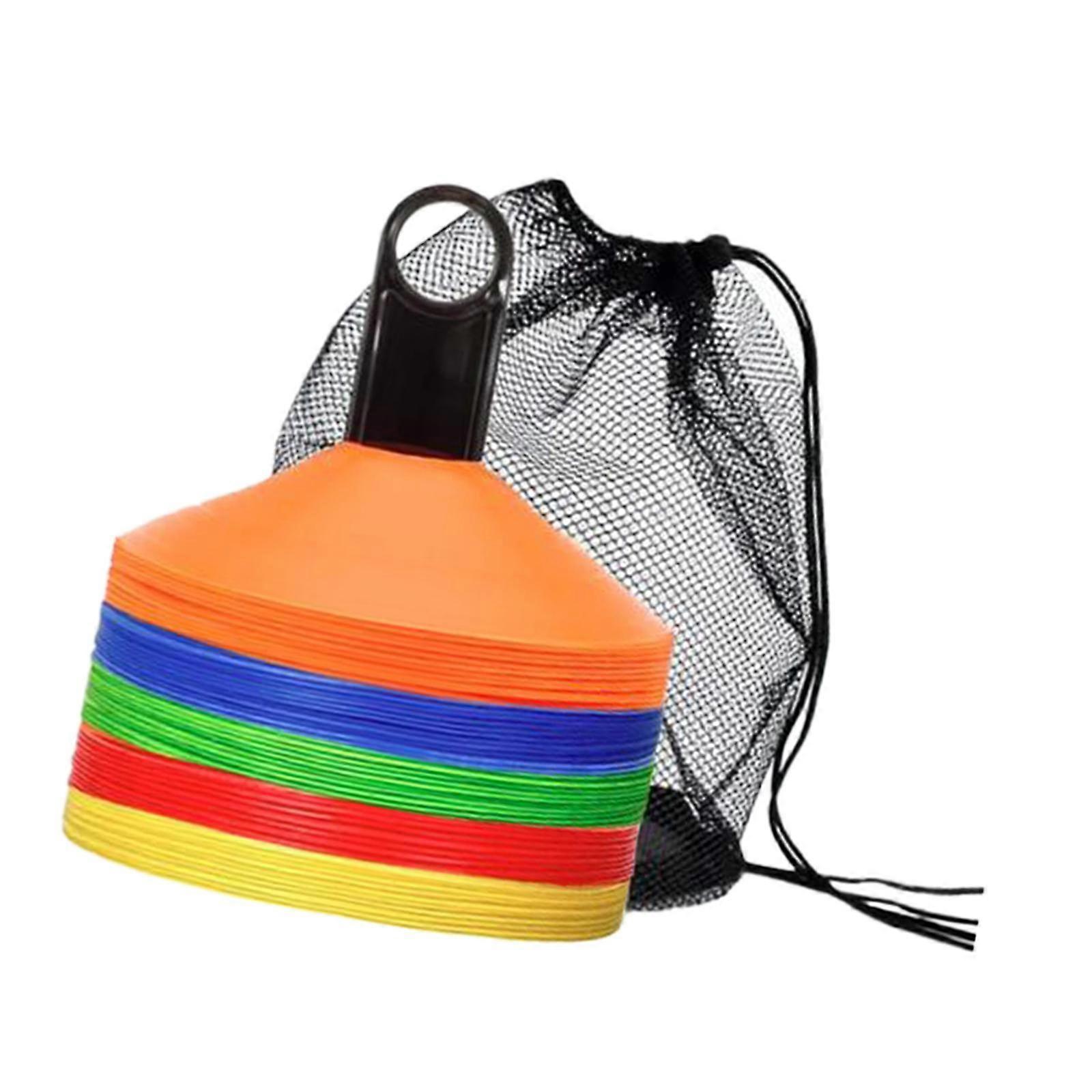 50 件足球筒足球训练锥用于体能训练