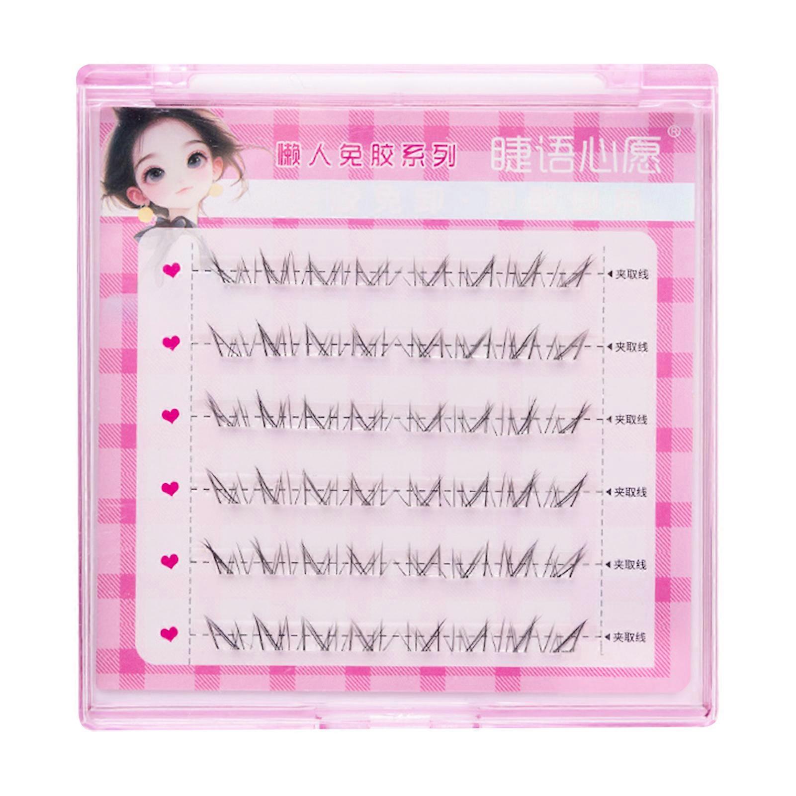 5-7mm Lower Segmented Eyelashes Natural Wispy Under False Lashes