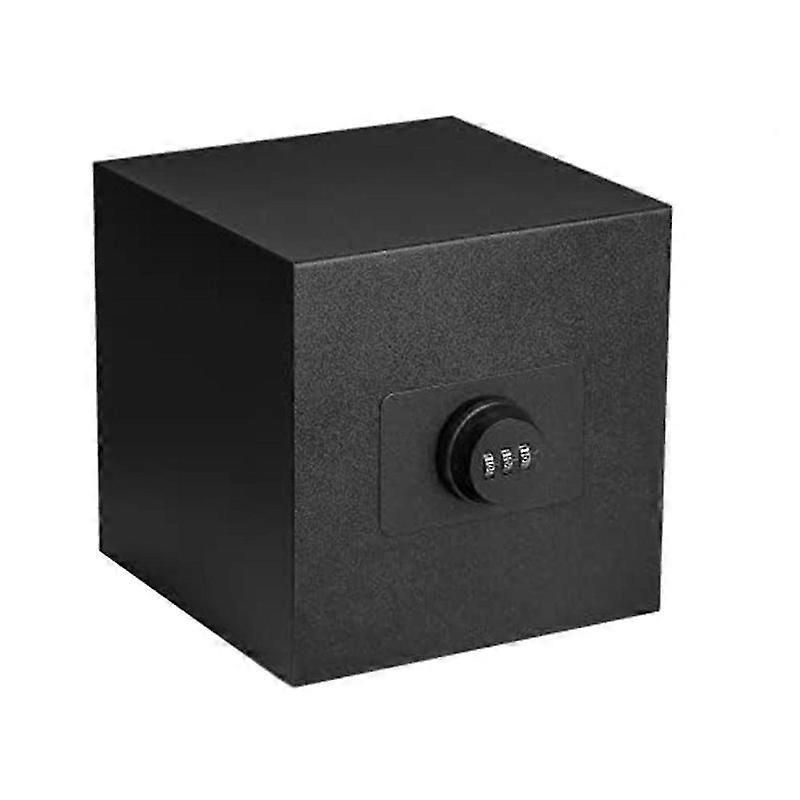 Piggy Bank للبالغين ، مزيج من الفولاذ المقاوم للصدأ قابل لإعادة الاستخدام آمن ، صندوق نقود معدني مع قفل مركب - أسود