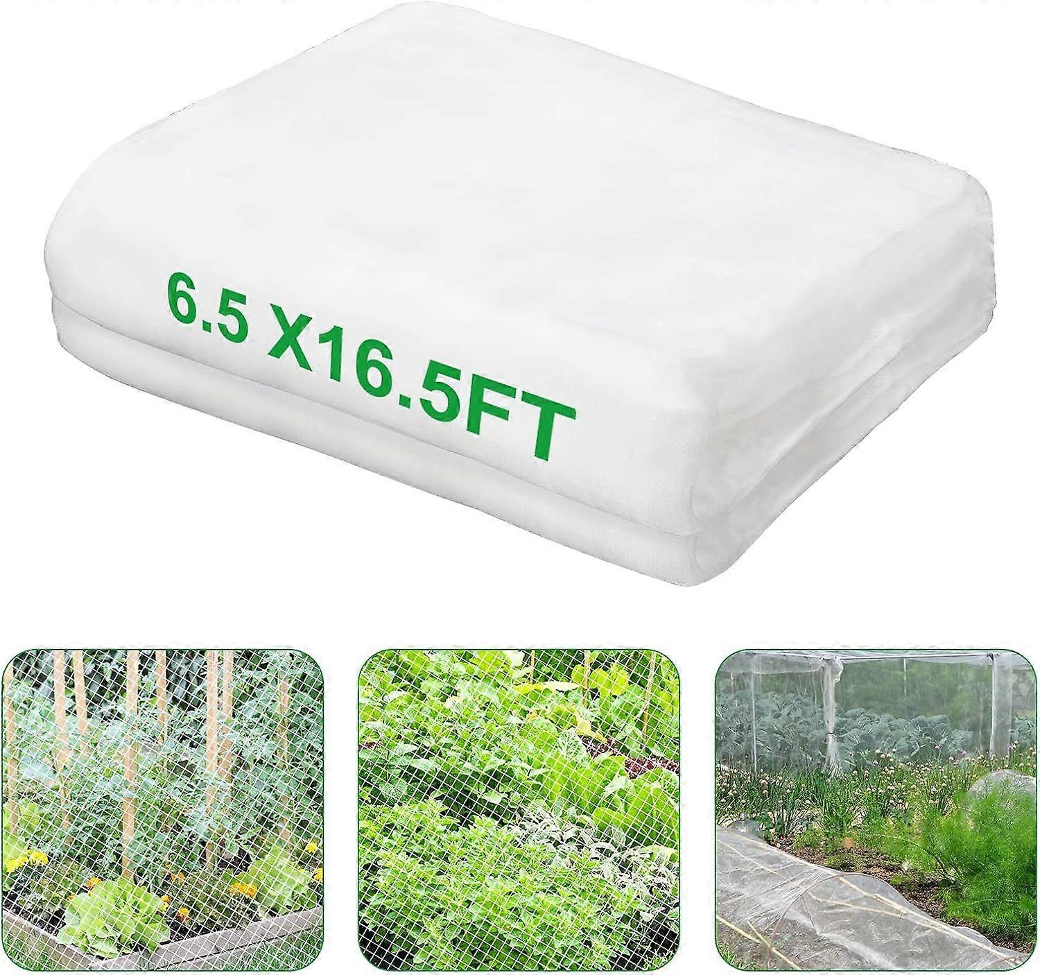 High quality brand new  White Bug Net, 6.5 X 16 FT Garden Netting for Against