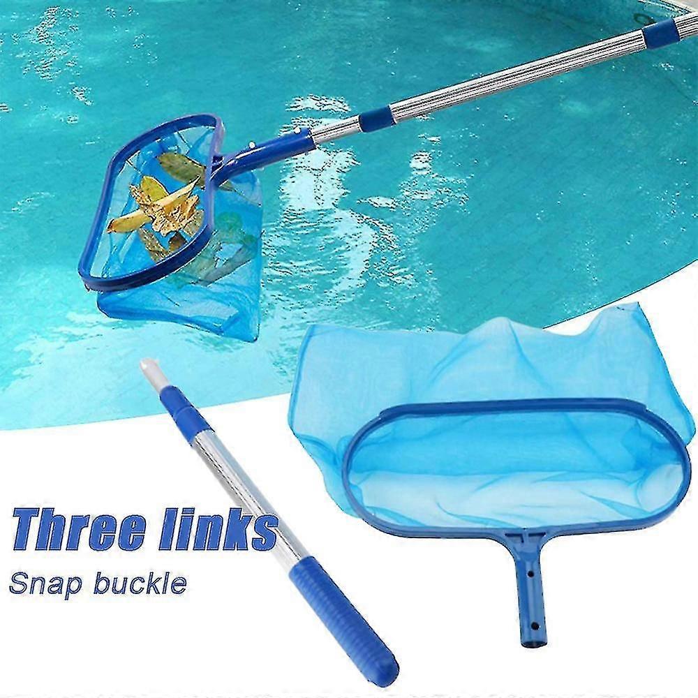 Deep Skimmer Net Telescopic Pole Leaf Skimmer Fine Mesh Net Rake Net pour piscine Hot Tub Spa Pond Cleaning