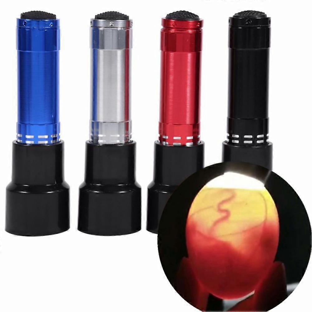 1pc Eggtester Eggs Incubator Lamp 9 LED Incubation Test Flashlight not Include Battery Color random
