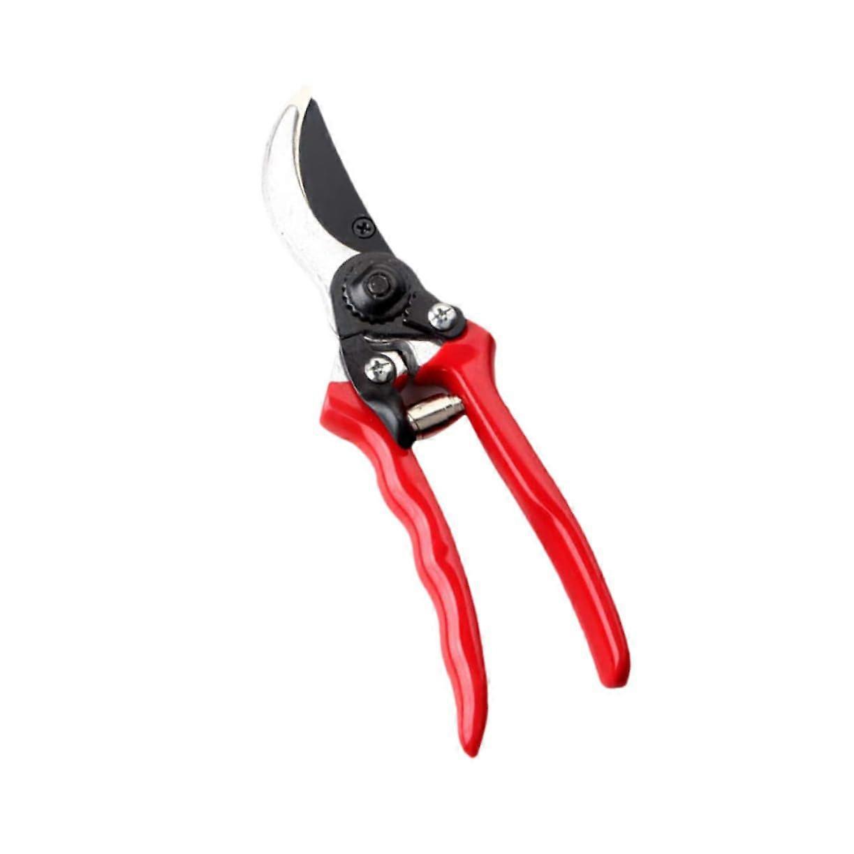 Gardening Scissors Red Handle Black White Craftsmanship Fine Material for Branch Trimming