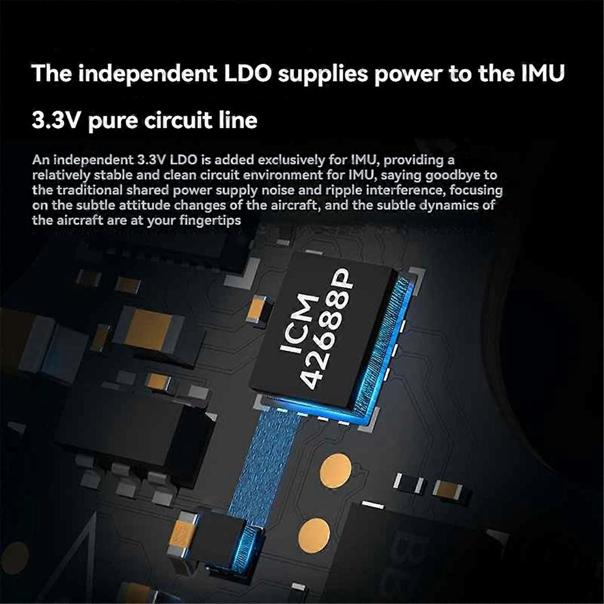 Matrix 1S HD Brushless Flight Controller 3-in-1 with 12A ESC ELRS 2.4G Receiver for O4 1S HD Whoops