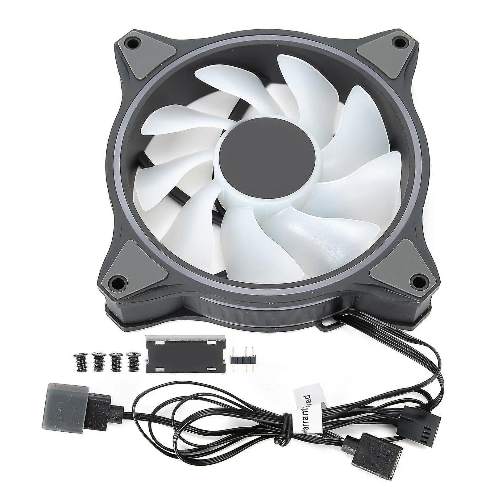 Chassis Cooling Fan 12cm RGB Lighting Effect for Desktop Computer Accessories MF120