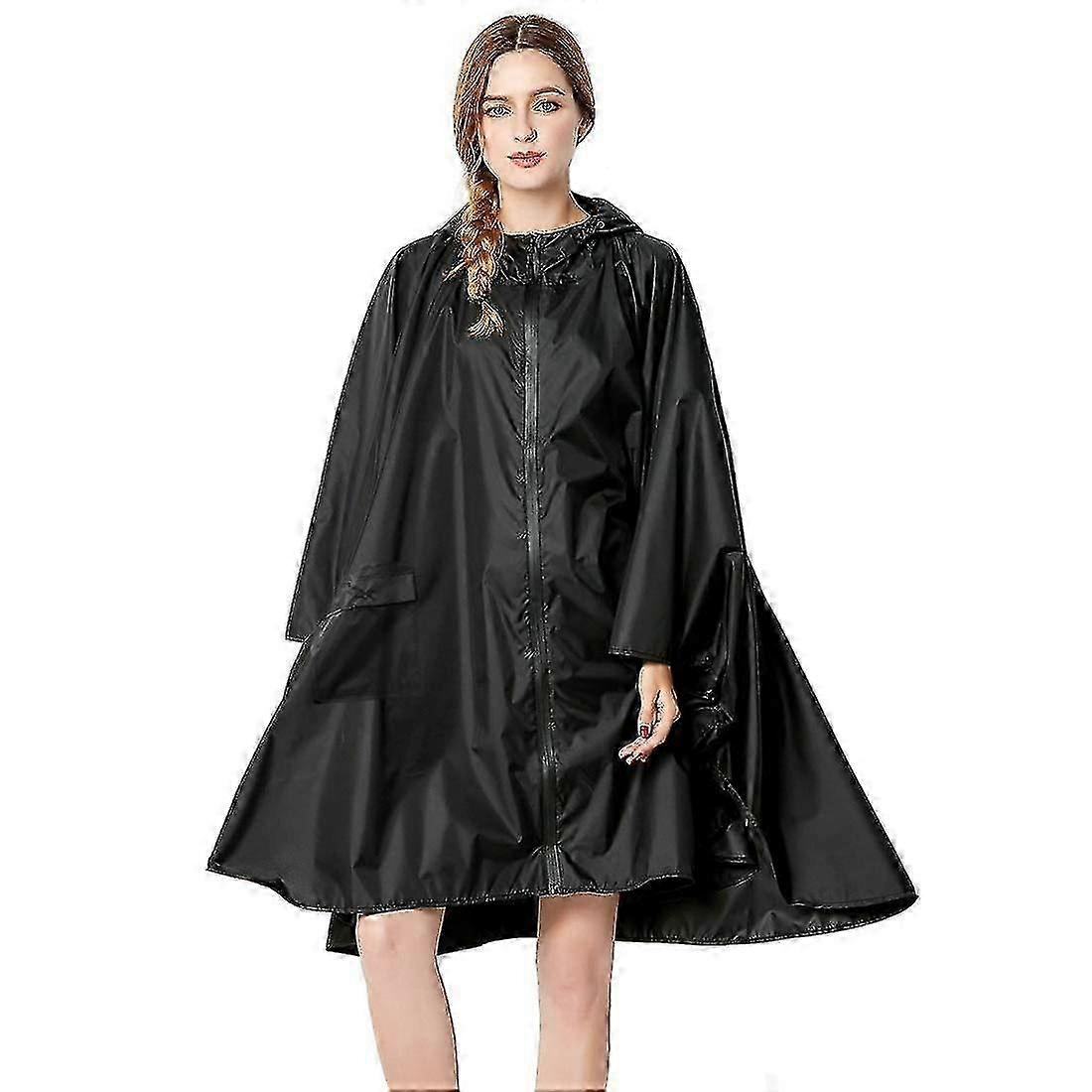 Lightweight Reusable Ripstop Breathable Waterproof Rain Poncho