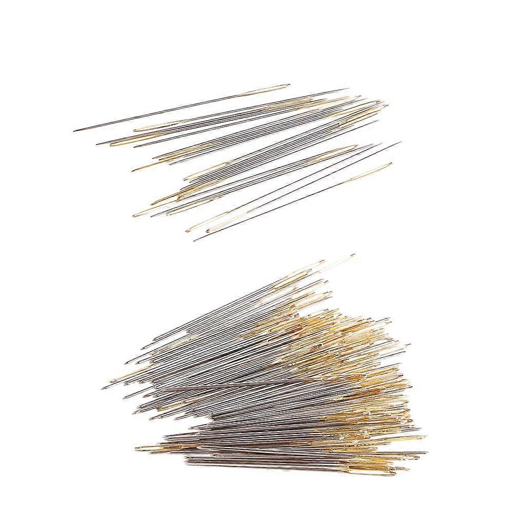 120Pcsラージアイ刺繍生地クロスステッチ針DIYクラフトサイズ26 28