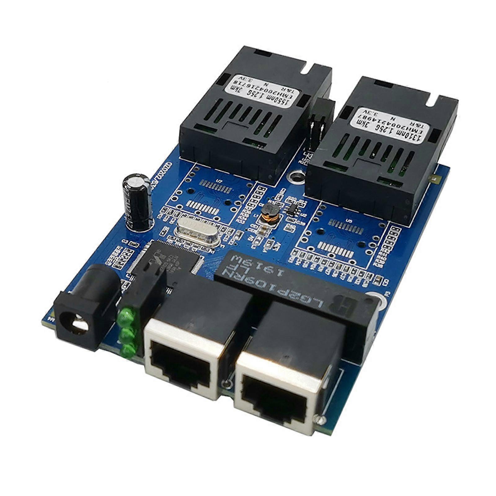 10/100/1000M Gigabit Ethernet Switch Ethernet Fiber Optical Media Converter Single Mode 2 RJ45 UTP and 2 SC Fiber Port