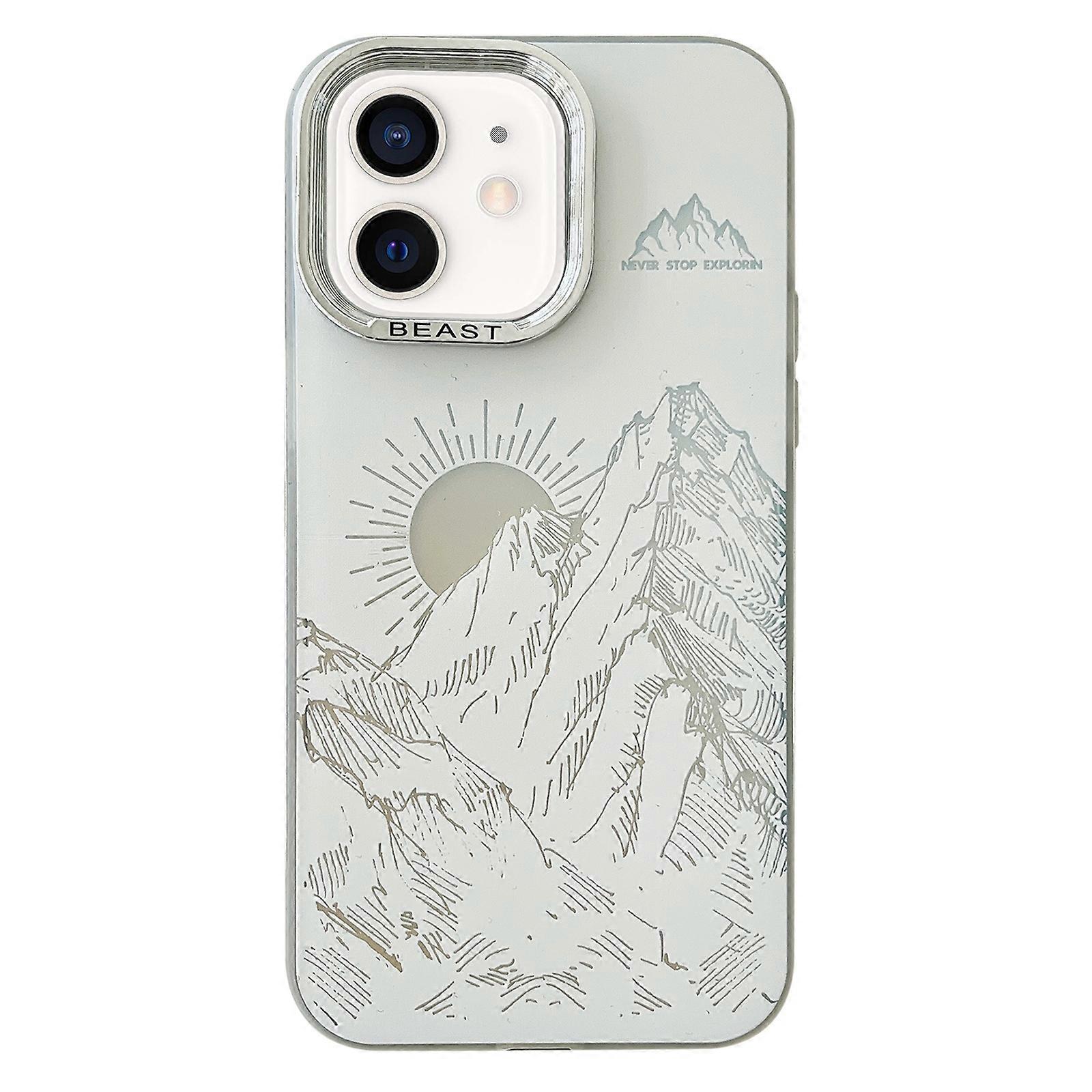 2 in 1 Aurora Electroplating Frame Phone Case
