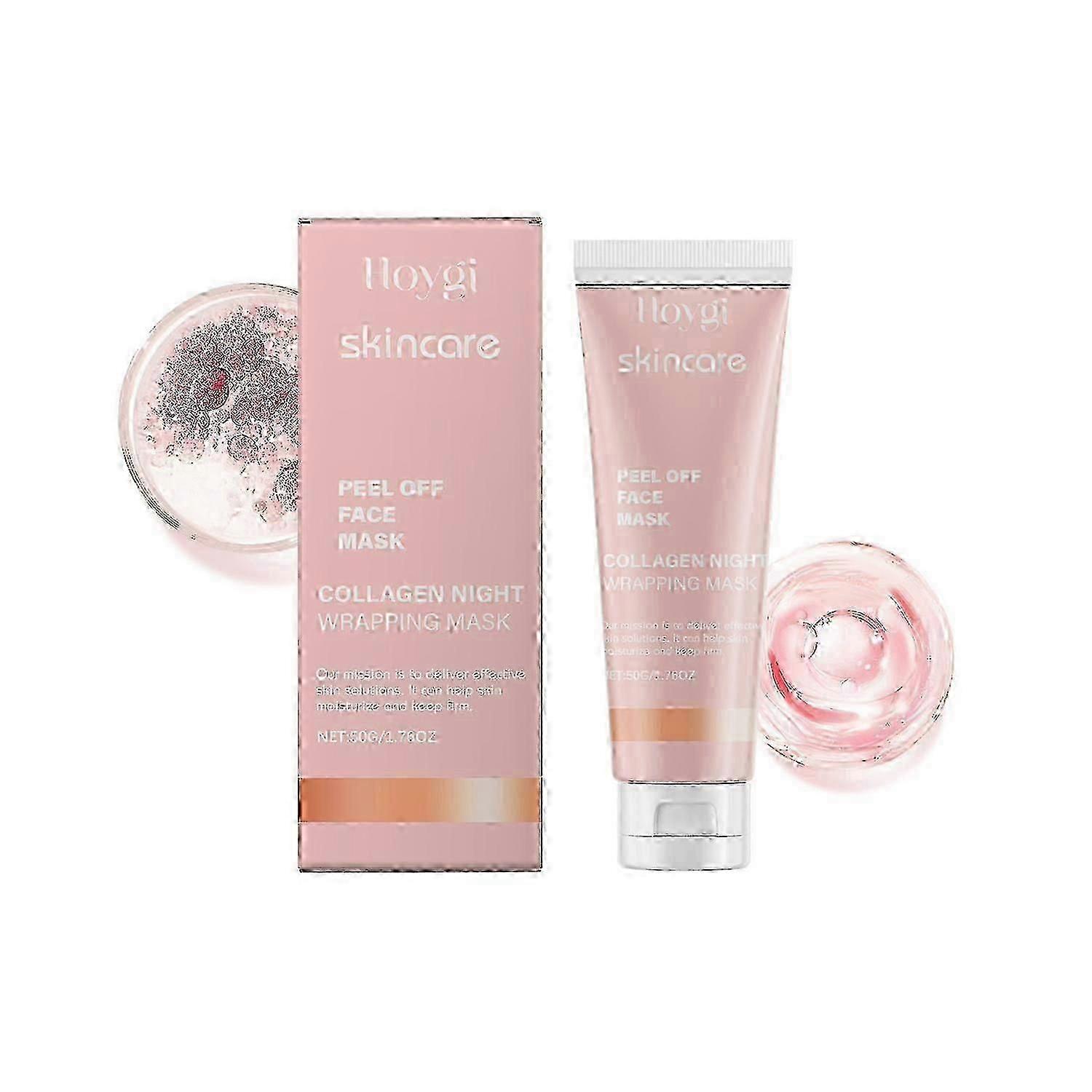 Le masque peeling au collagène Hoygi nettoie en douceur les cuticules, hydrate, nourrit et raffermit la peau