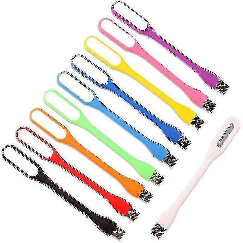 10 Pack Flexible Usb Led Lights Mini Usb Led Lamp Laptop Computer Keyboard