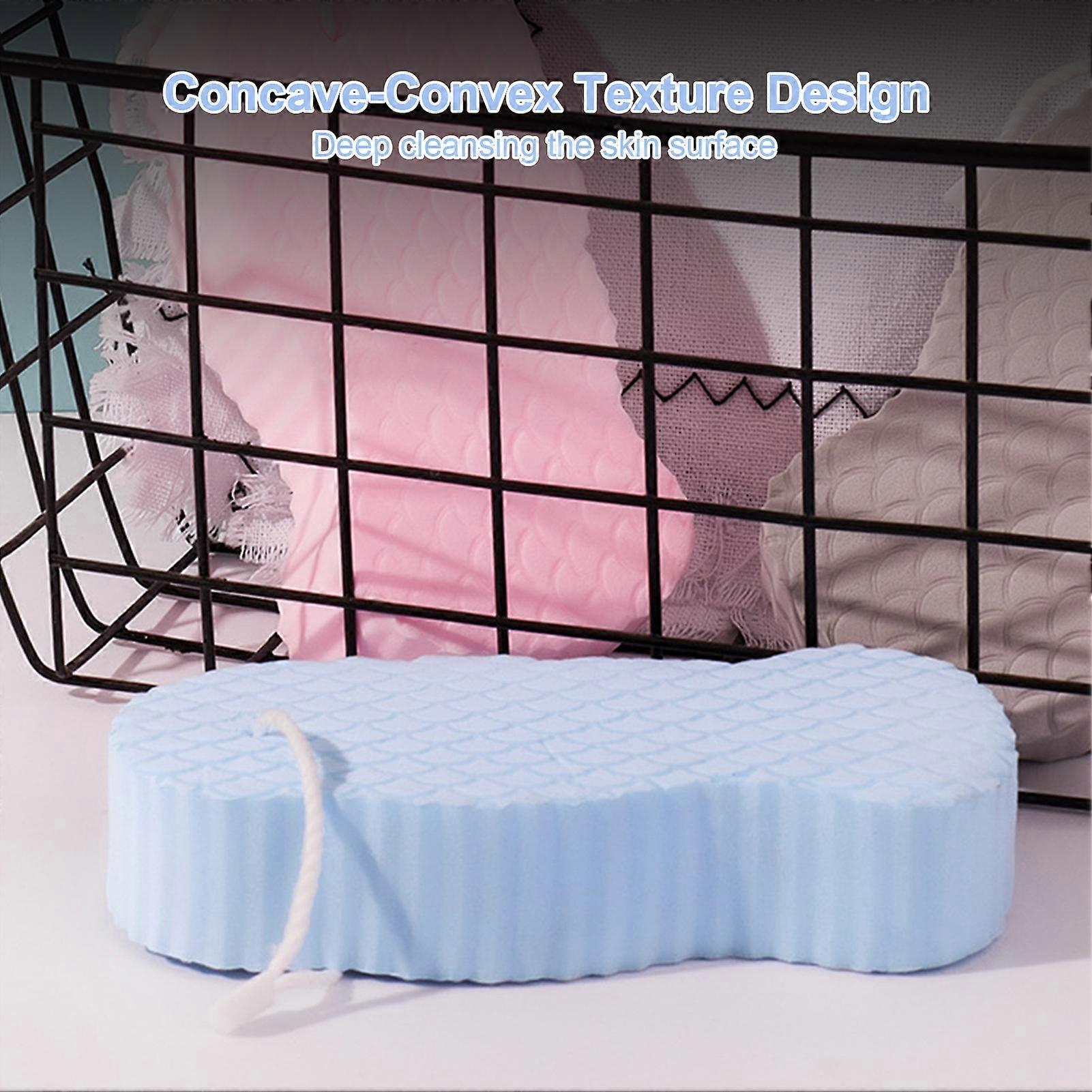 Exfoliating Bath Sponge Body Scrubber Skin Cleansing Soft Shower Sponge for A Whole Family