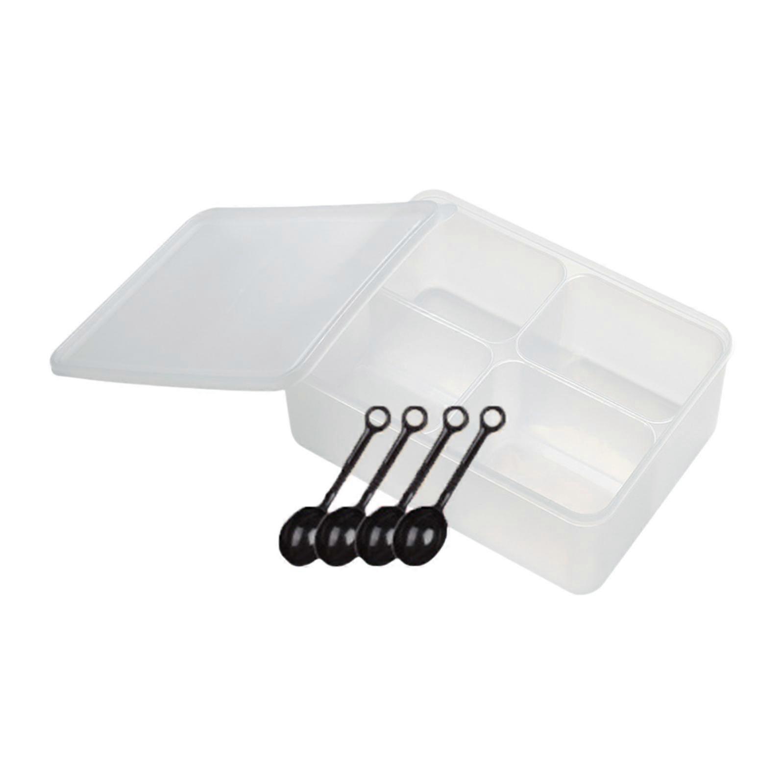 Seasoning Box Multipurpose Large Capacity Kitchen Storage Container Transparent