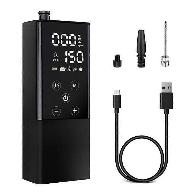 GP2 Tragbarer digitaler Touchscreen-Luftpumpen-Mini-Reifenfüller mit LED-Licht