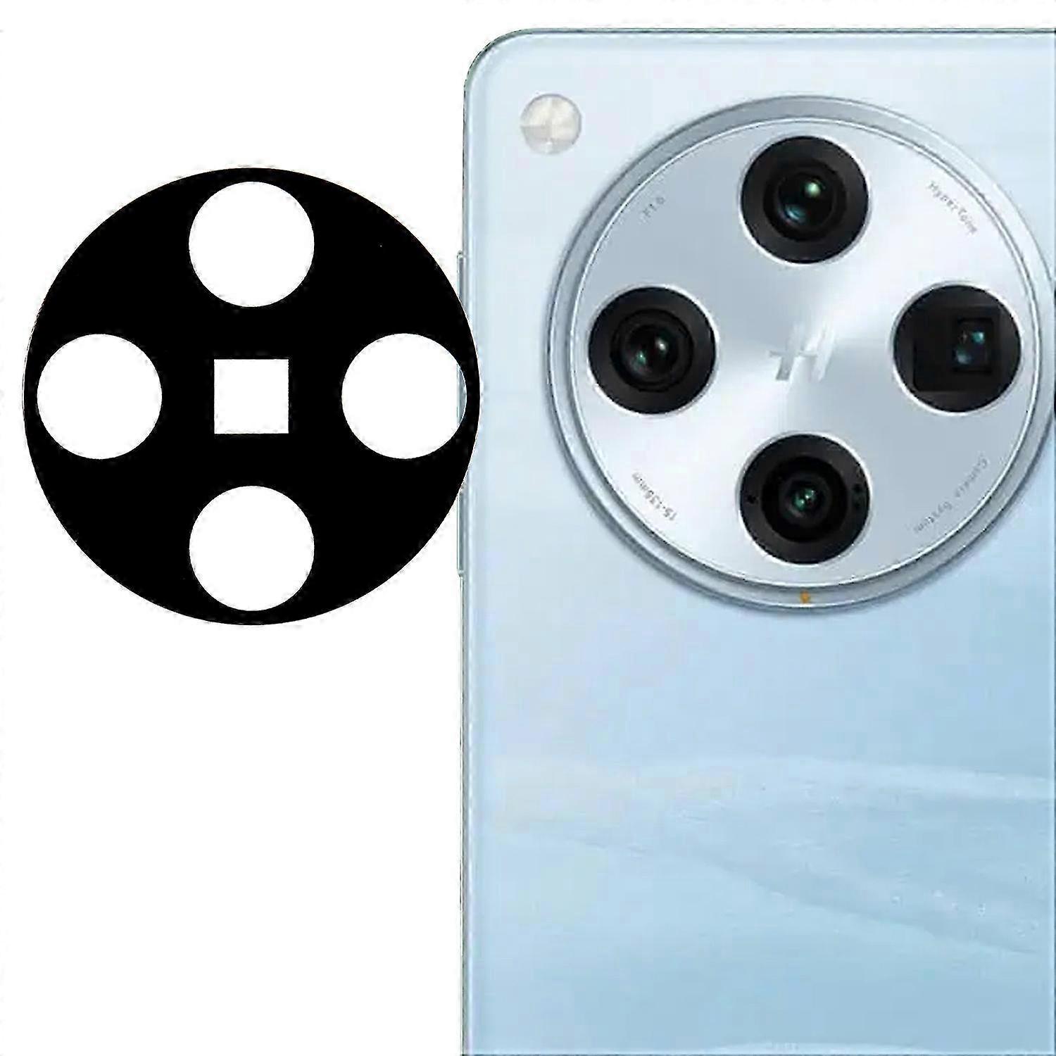 Tempered Glass Lens Protector for Certain Brand 5G Black Silk Printing Camera Lens Film Compatible with Find X8 Pro