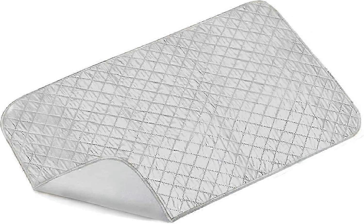 Foldable Non-Slip Ironing Pad for Table - 48" X 80" Cotton Ironing Mat for Any Surface