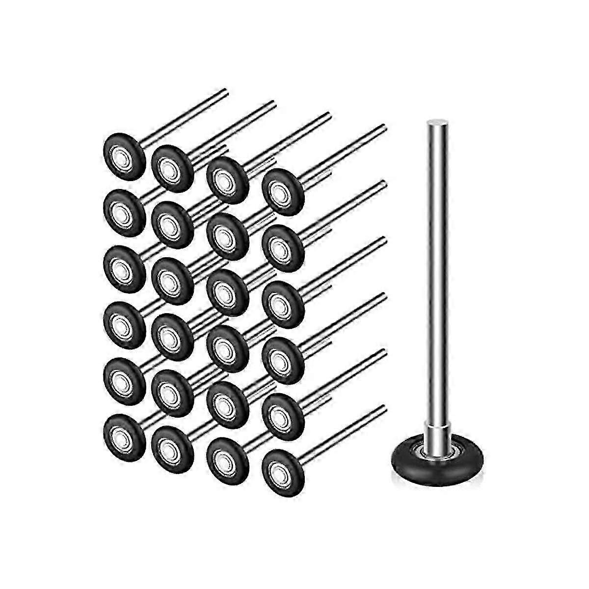 12Pcs νάυλον κύλινδροι πορτών γκαράζ ίντσας 2 ίντσας με τη σιωπηλή αντικατάσταση ρουλεμάν 6200zz για τα συστήματα πορτών γκαράζ