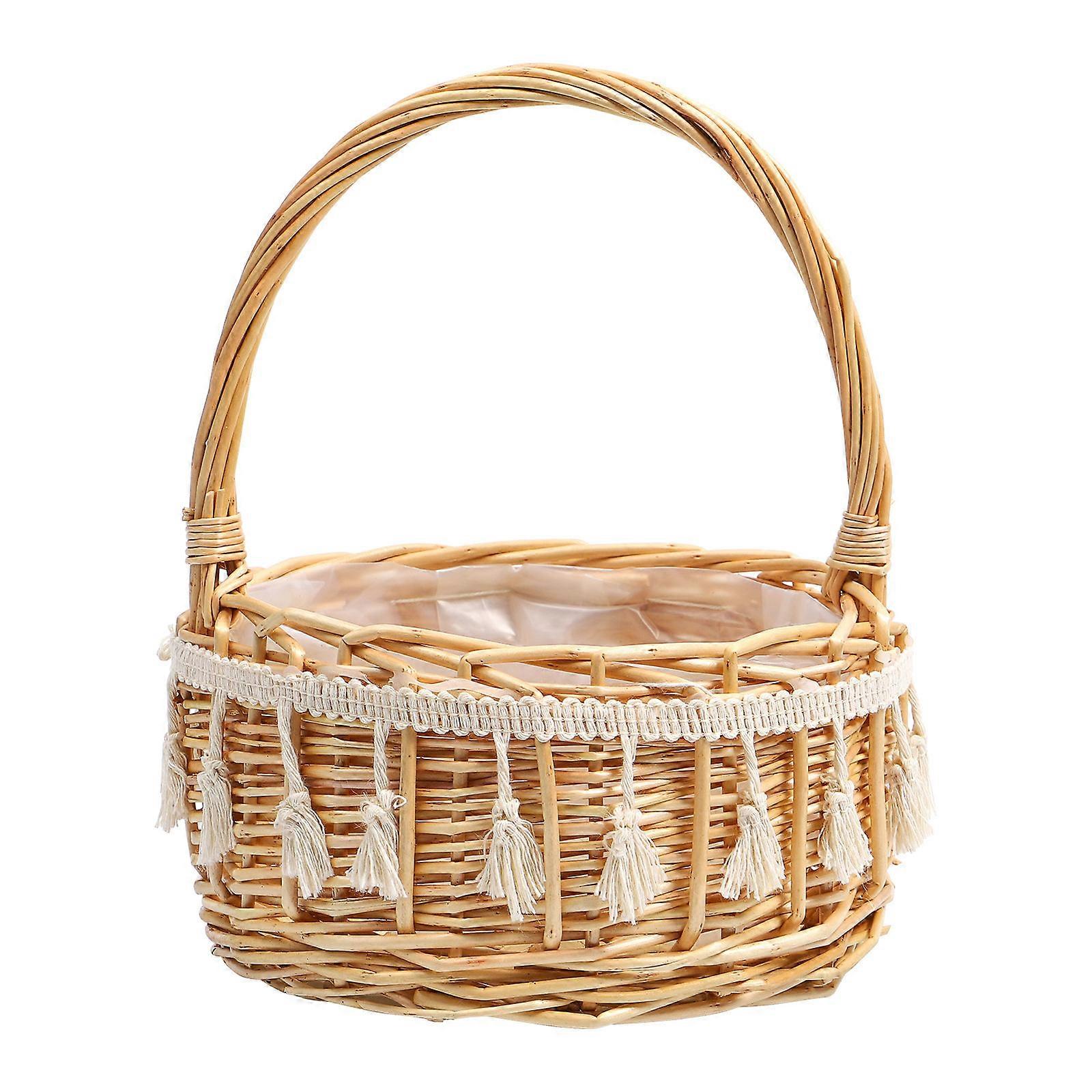 Stylish Woven Basket for Indoor Decor, Construction