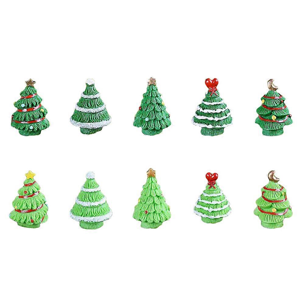 سطح المكتب الديكور الحرفية داخلي في الهواء الطلق استخدام الراتنج زينة عيد الميلاد قلادة متنوعة 10 قطع