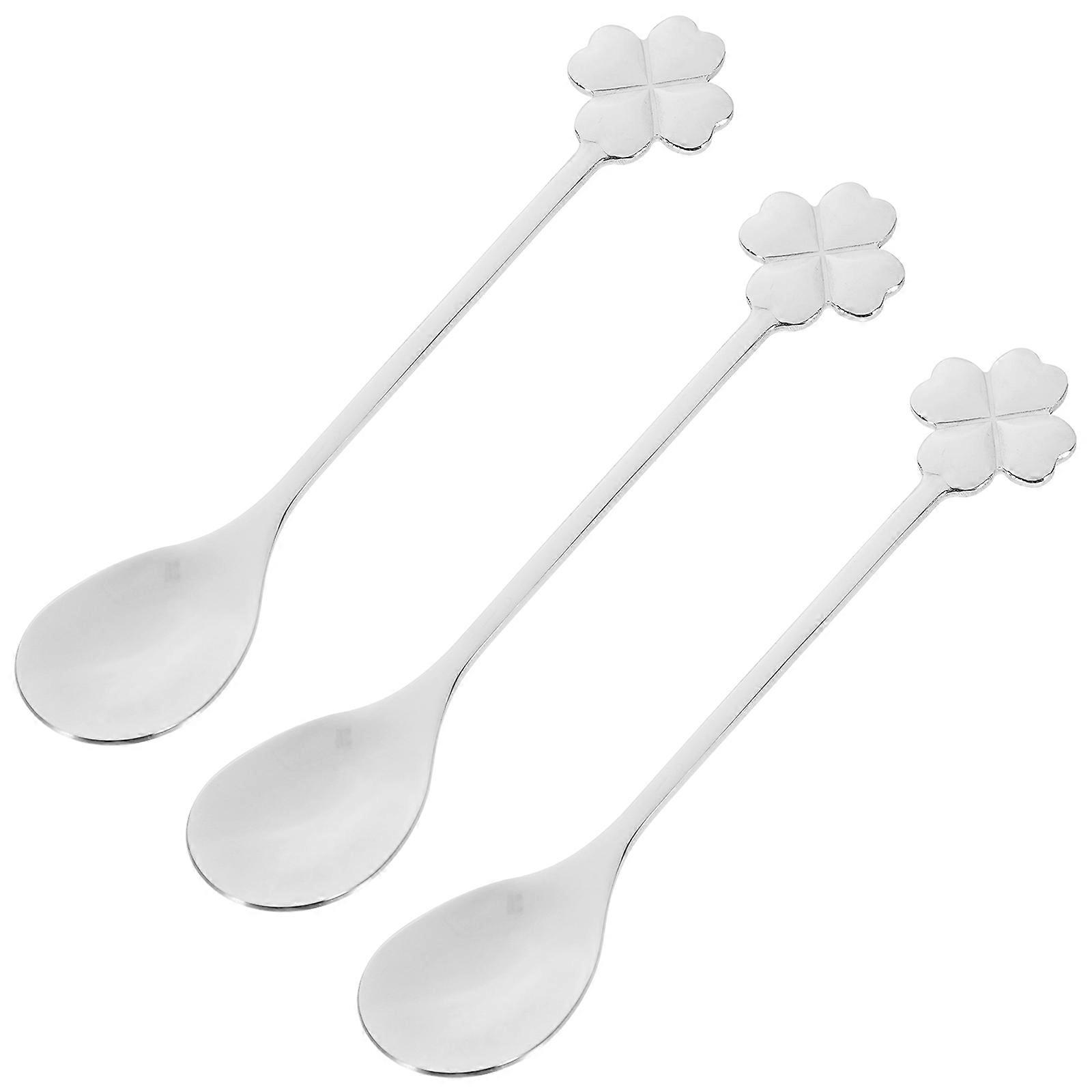 Coffee Scoop Metal Ice Cream Spoon Modern Design For Friends 3Pcs