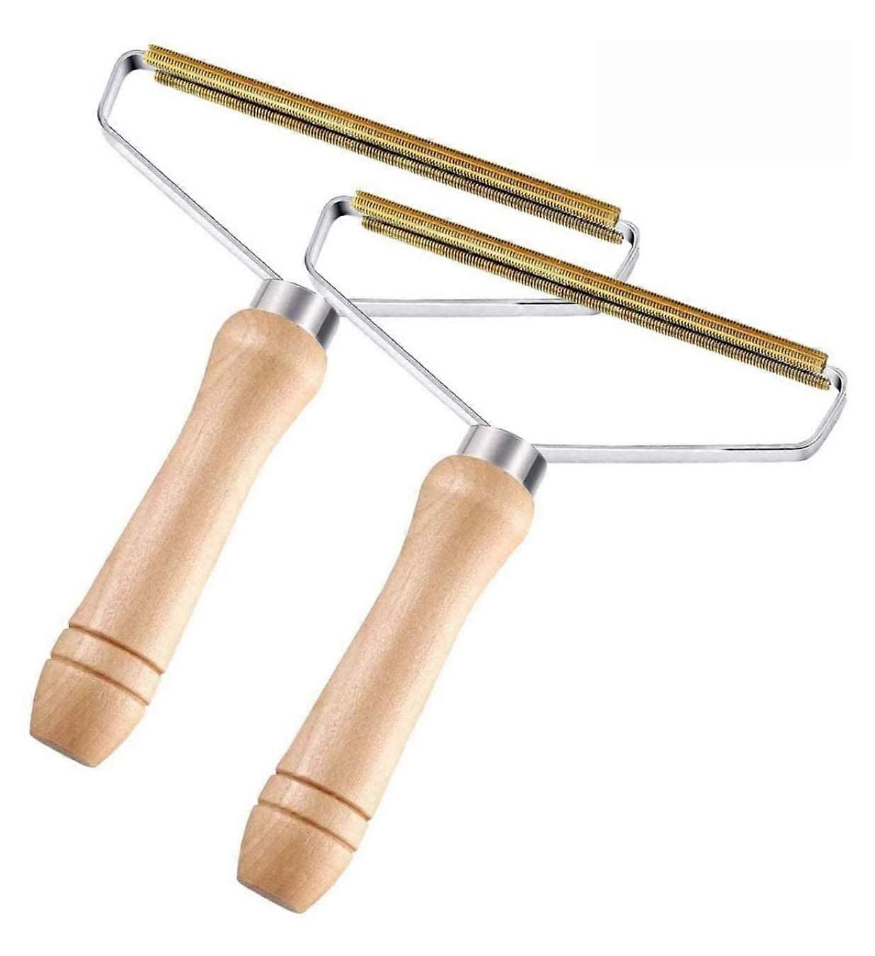 Lint Shaver 2 Pieces Manual Lint Remover Brush for Clothes, Wool Sweater, Coats, and Carpets, Durable Design