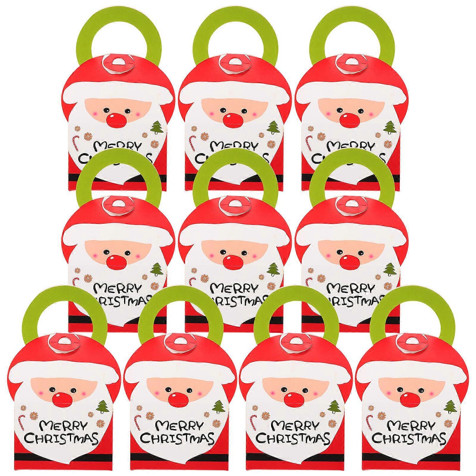 Holiday Baking Boxes Rectangular Shape Style Cake Baking Box 12 x 20 x 10cm Paperboard Portable 10Pcs