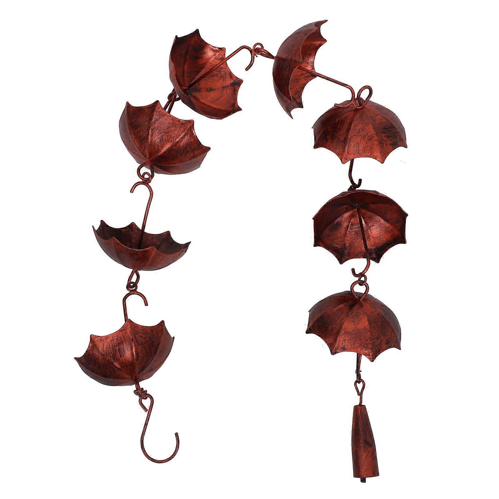 Rain Chain Bell Decorative Rain Gutter Chains For Home Decoration Vintage Style Carbon Steel Prevent Backflow 1Pcs