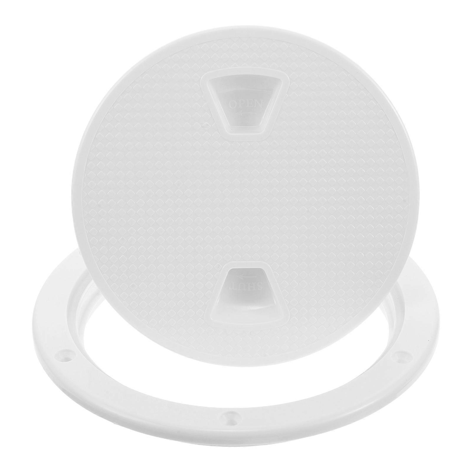 Round Boat Hatch Circular Marine Hatch Durable ABS Deck Kayak Yacht RV 14.00X14.00X2.50CM 1Set