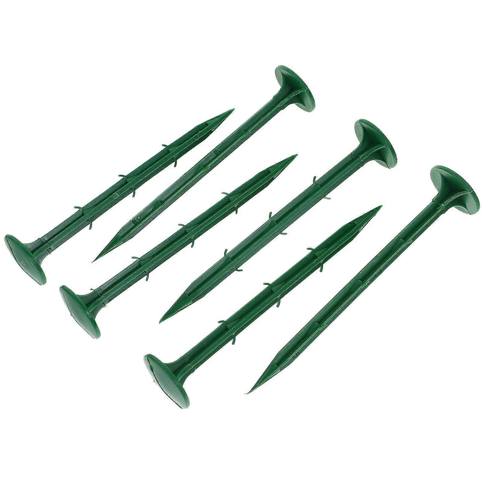 Garden Pegs Set Plastic Landscape Stakes Daily Use Fixing Sunshade Net .00X3.00X3.00cm U-Shaped Securing Pegs 100Pcs