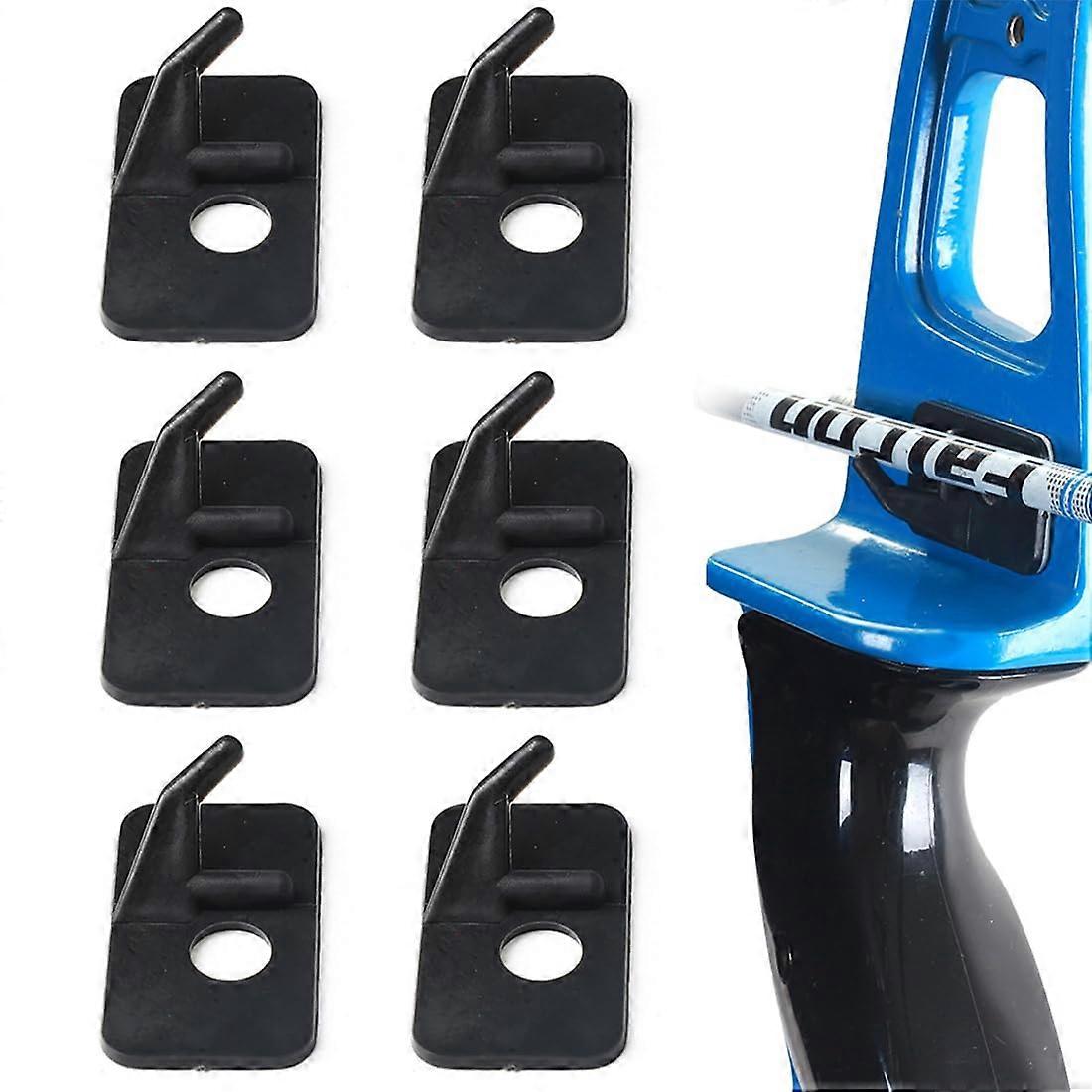 Arrow Rests Set Of Six Black Plastic Right Handed For Bows