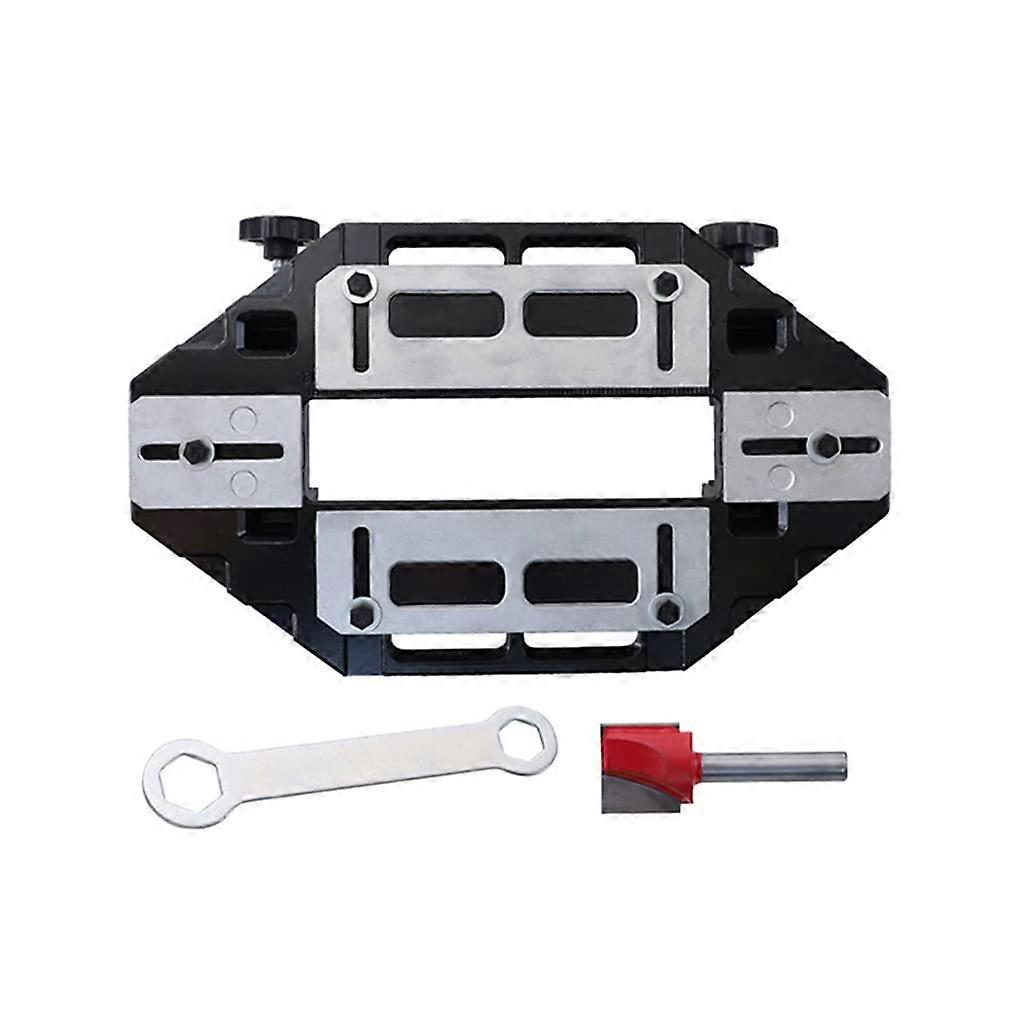 Multifunctional Wood Hinge Hole Opener for Right Angle Slots, Lock Plates, and Trim Notching Tools