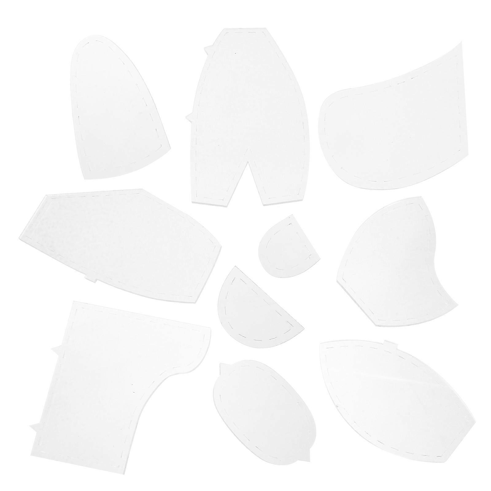 Memory Bear Template Ruler Set Sewing Rulers Quilting Templates Diy Crafting White Acrylic 10Pcs