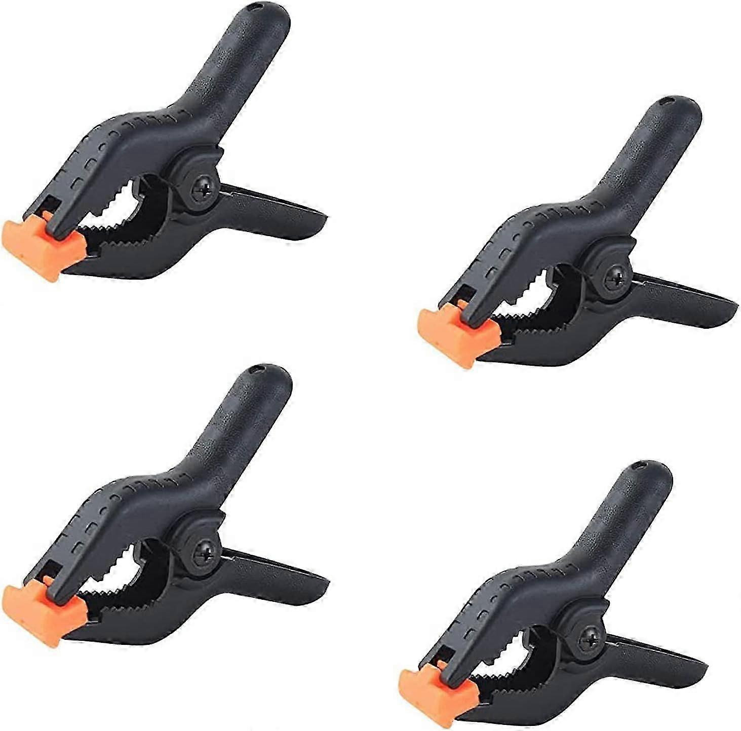 4 Pieces Nylon Spring Clamp Clamps with Wide Clamping Range Max Opening 75mm for Studios