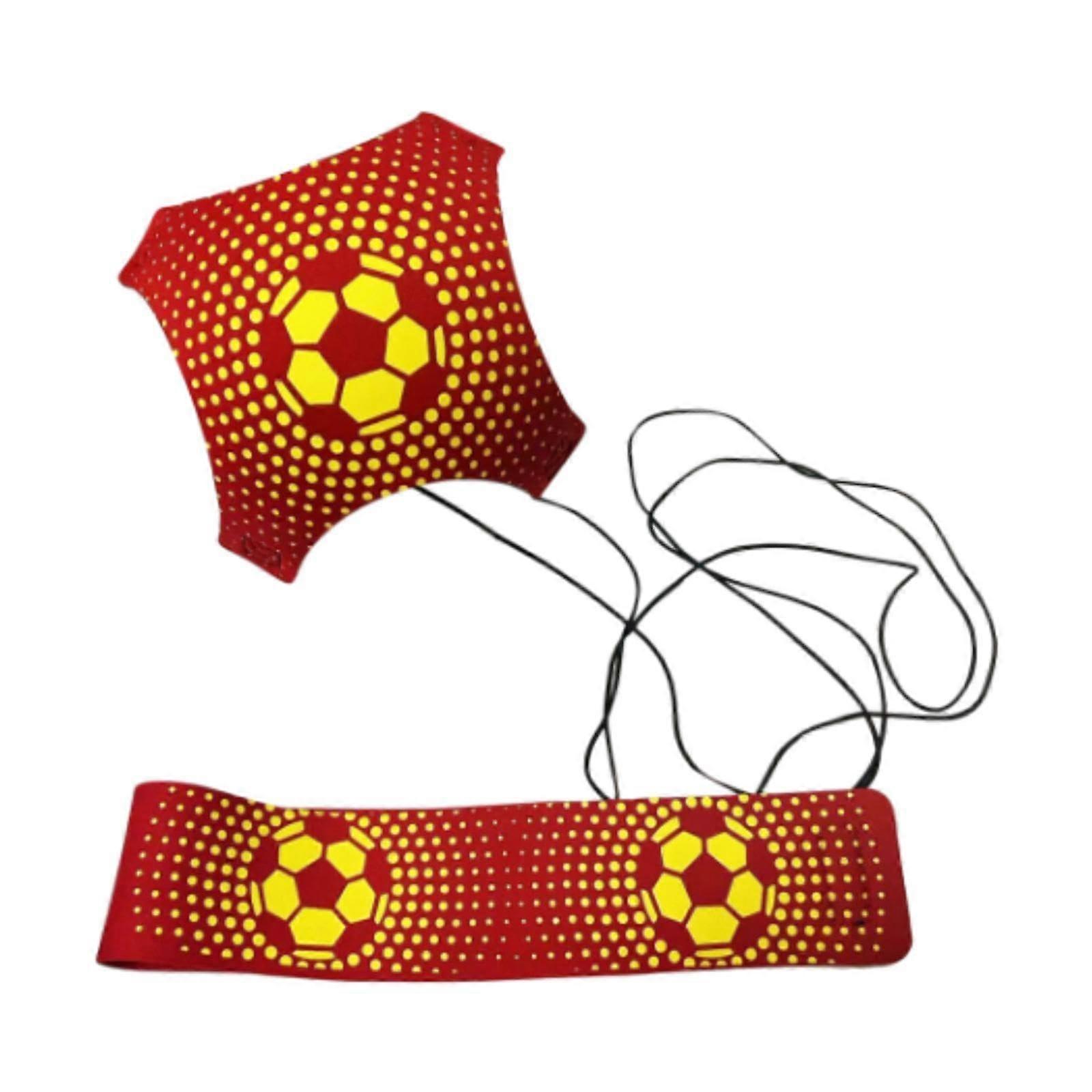 SoloKick Soccer Training Equipment, Adjustable Hip Belt for Kids and Adults, Red, Improves Ball Control and Handling