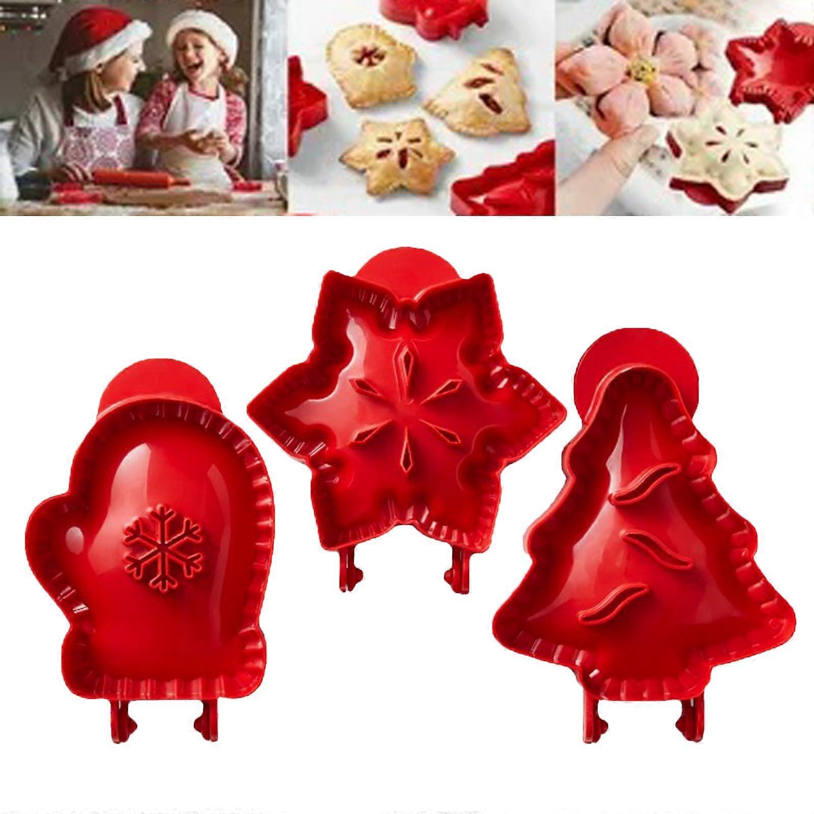 3Pcs/Set Pie Maker, Mini Cake Maker, Christmas Cookie Molds, Baking