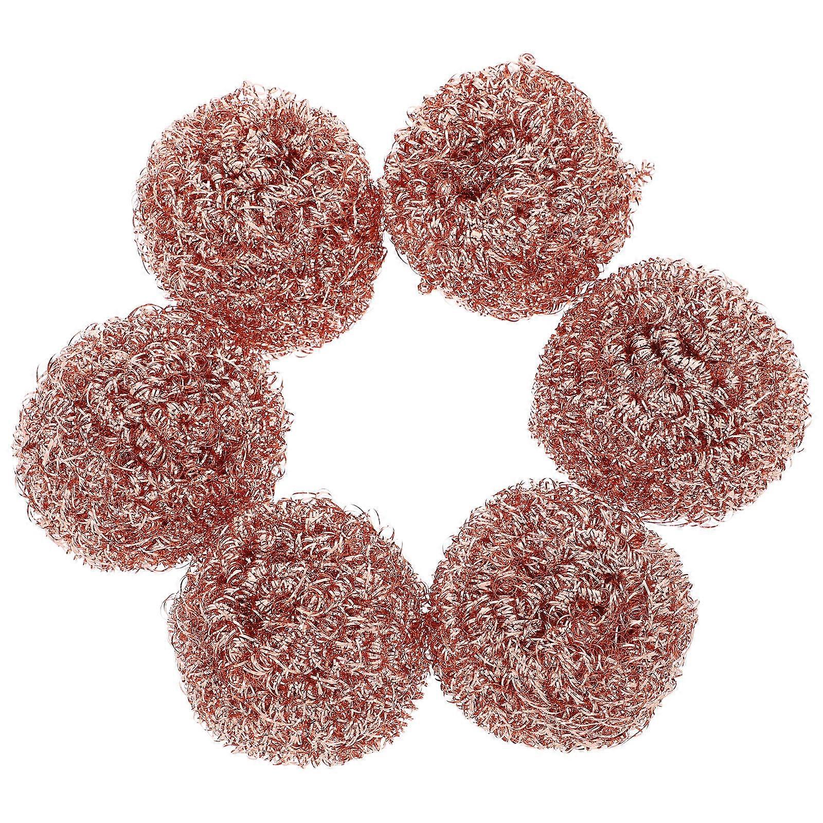 Coiled Copper Wire Soldering Tip Cleaner Balls for Electronics Repair 6pcs Set Efficient Residue Removal, Prolongs Iron Lifespan, Enhances Heat