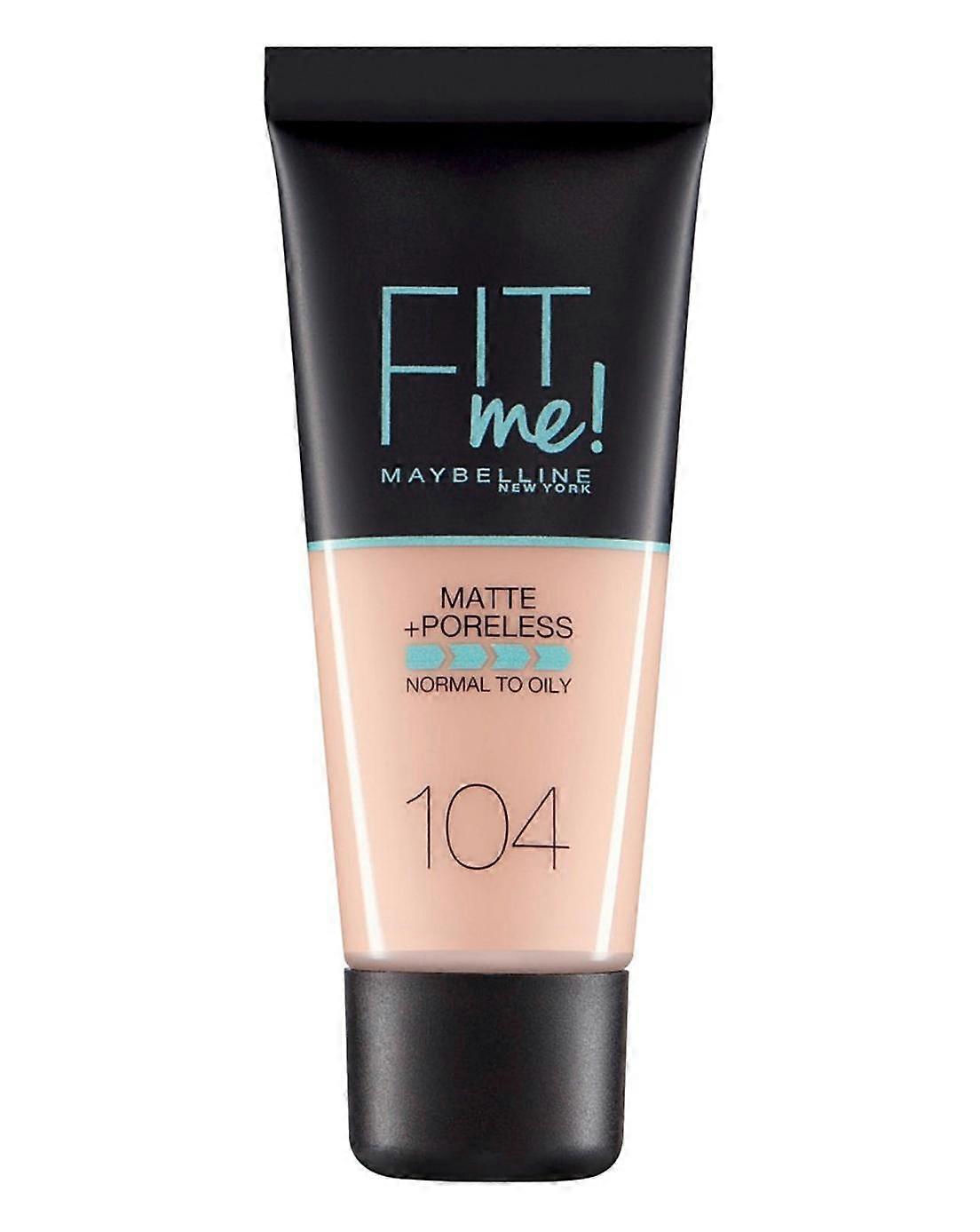 مايبيلين كريم أساس سائل غير لامع + عديم المسام 104 ناعم عاجي 30 مل