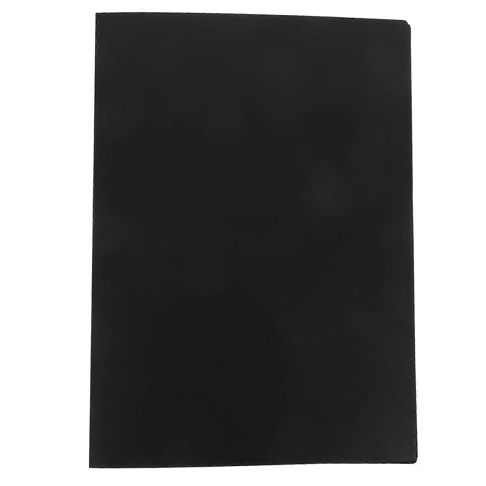 Music File Folder with Clear Sleeves, Durable Black Hard Cover Binder for Music and Document Storage and Organization